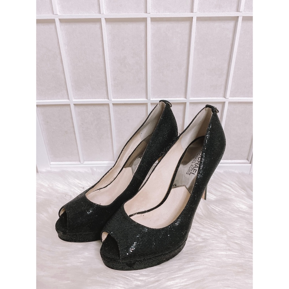 Michael Kors Sparkly Black Heels